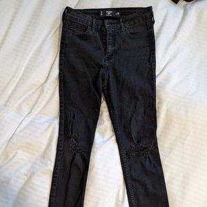Hollister highrise crop jeans